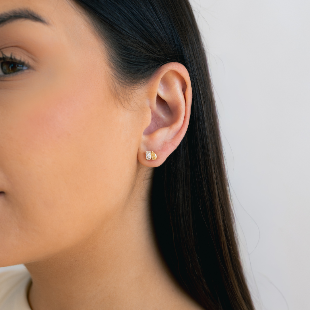 Monique Toi et Moi Stud Earrings