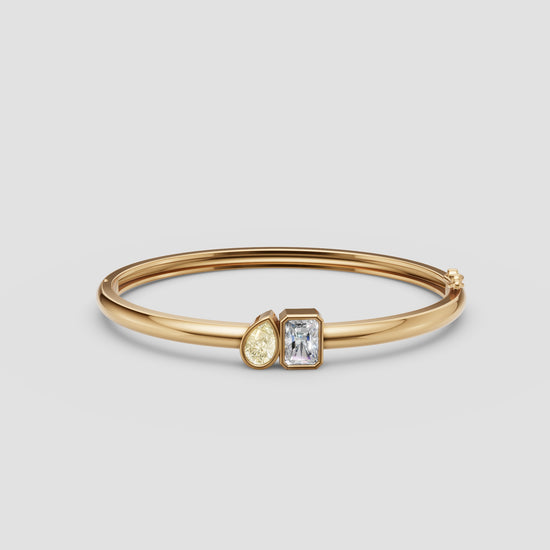 Premium Tot et Moi bangle in gold