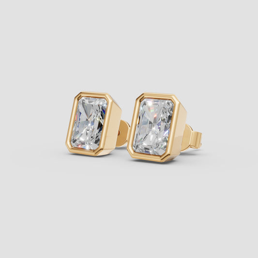 Monique Bezel Stud Earrings